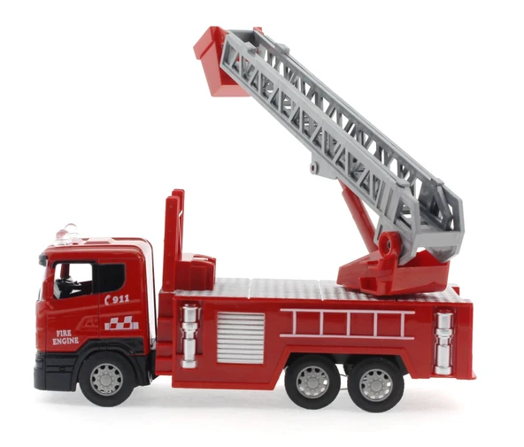 Die Cast Sürtmeli Merdivenli İtfaiye Aracı - Resim 5