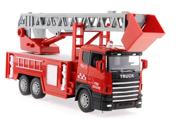 Die Cast Sürtmeli Merdivenli İtfaiye Aracı