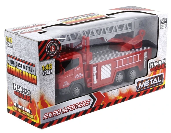 Die Cast Sürtmeli Merdivenli İtfaiye Aracı ürün görseli 1