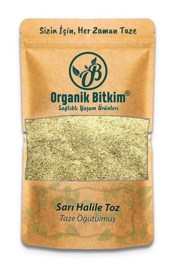 Organik Bitkim Sarı Halile Toz (Öğütülmüş) 1000 gr ürün görseli