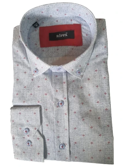 Rippa Erkek Desenli Slim Spor Gömlek Rp003 - 5