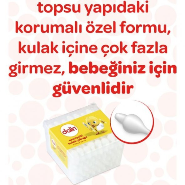 Dalin Kulak Çubuğu Emniyetli 56 Adet - 10