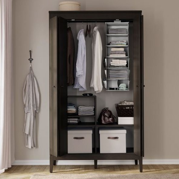 Kapaklı Kulplu Kutu Gri IKEA 35x50x30 cm Kulplu Düzenleyici , Organizer Hurç - 3
