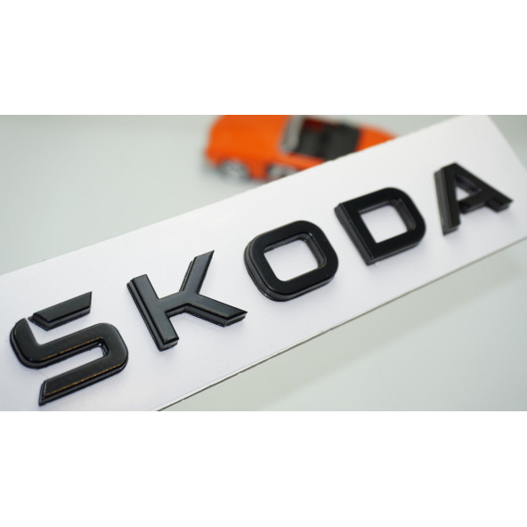 DK Tuning Yeni Nesil Bagaj Siyah ABS Yazı Logo Skoda İle Uyumlu