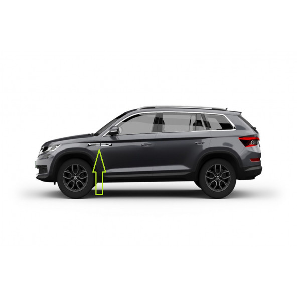 Skoda SuperB Yan Çamurluk 3M 3D Damla Silikon Yeni Nesil Logo Amblem - 4