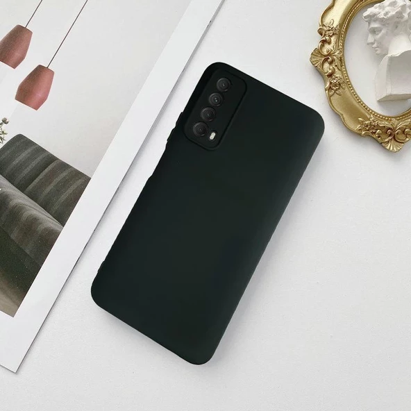 Huawei P Smart 2021 Lansman Likid Silikon Kamera Korumalı Kılıf - Resim 6