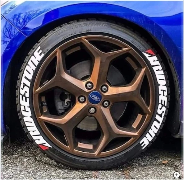 Bridgestone 3d Lastik Yazısı Kauçuk - Full İçerik Uygulama Aparatlı - A+ Dayanıklı Ürün