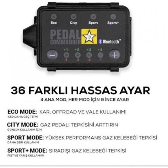 Pedal Commander Gaz Pedal Tepkime Cihazı Bluetooth - 3