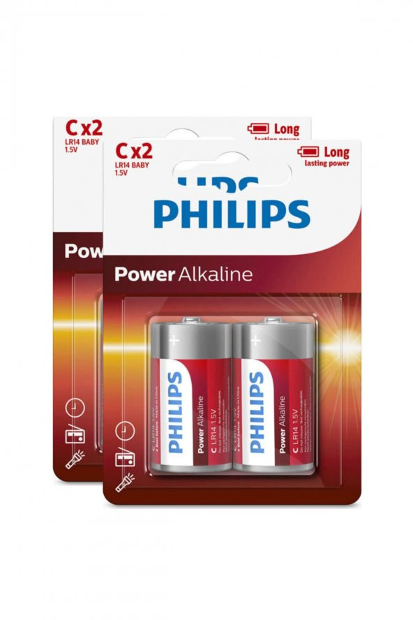 Philips Phılıps Alkalın C Boy 2 Li Pil