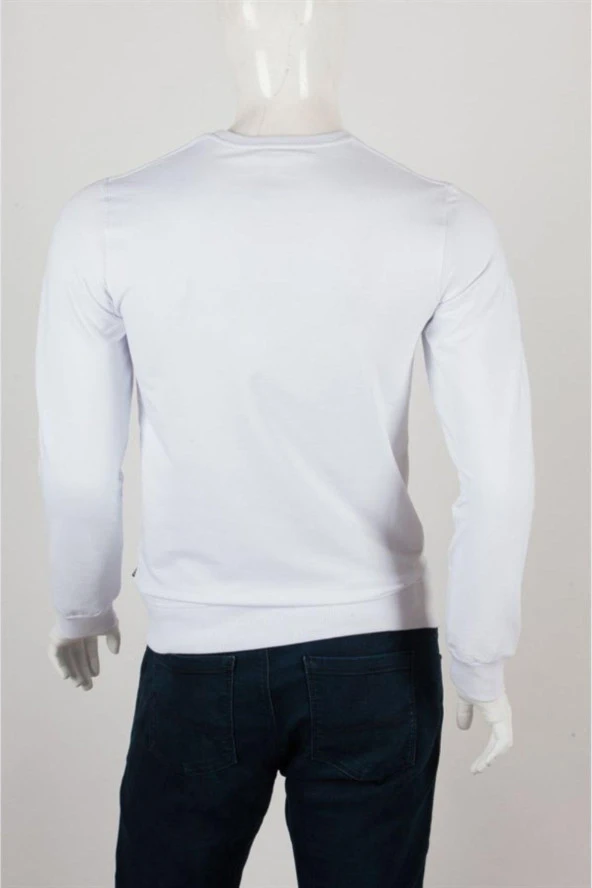Pisa Kulesi Unisex Pamuklu Slim Fit Sweatshirt Small - 5