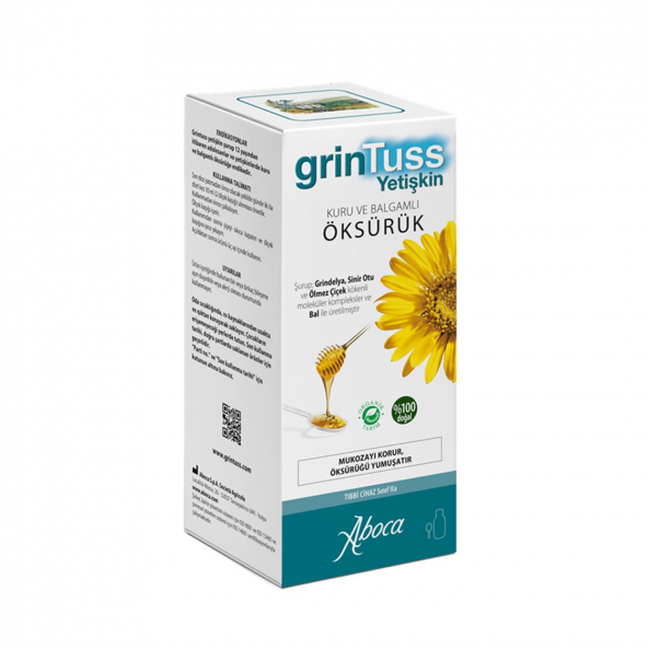 GrinTuss Yetişkin Öksürük Şurubu 128 gr