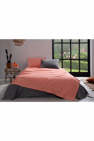 Özdilek Pike Takımı Tek Kişilik Kiremit-Antrasit Colormıx  4133