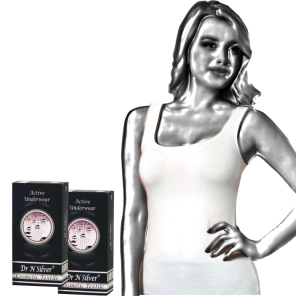 Dr N Silver Gümüşlü Kadın Atlet (2 Adet)  XXL - 5
