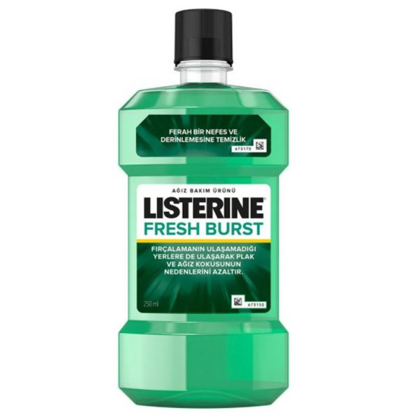 Listerine Fresh Burst Ferah Nane Aromalı Ağız Bakım Ürünü 250 ml