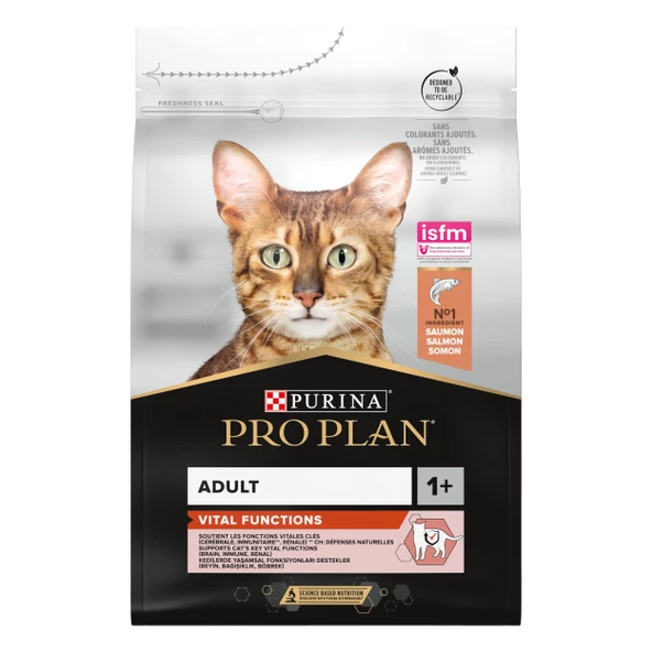 Pro Plan Yetişkin Kediler İçin Somon Balıklı Kedi Maması 3 Kg - 2