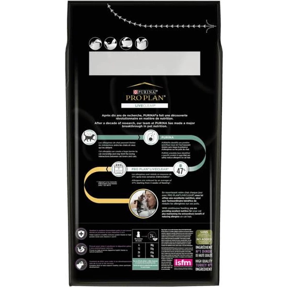 Pro Plan LiveClear Junior (Kitten) Hindili Alerji Önleyici Kedi Maması 1,4 kg - 2