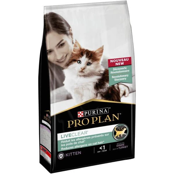 Pro Plan LiveClear Junior (Kitten) Hindili Alerji Önleyici Kedi Maması 1,4 kg