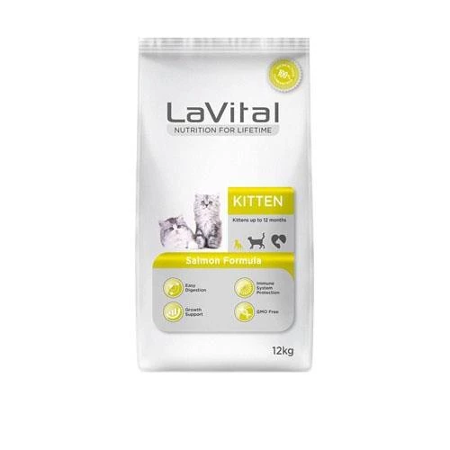 Lavital Somon Balıklı Yavru Kedi Maması 12 kg