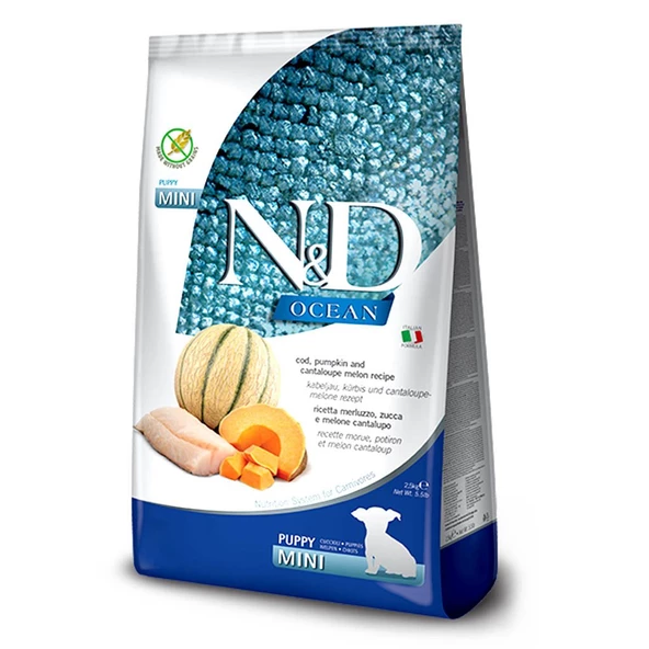 N&D Ocean Balkabaklı&Morinalı Küçük Irk Yavru Köpek Maması 2.5 Kg