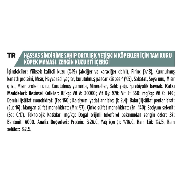 Pro Plan Medium Adult Kuzu Etli Yetişkin Kuru Köpek Maması 14 Kg - 6