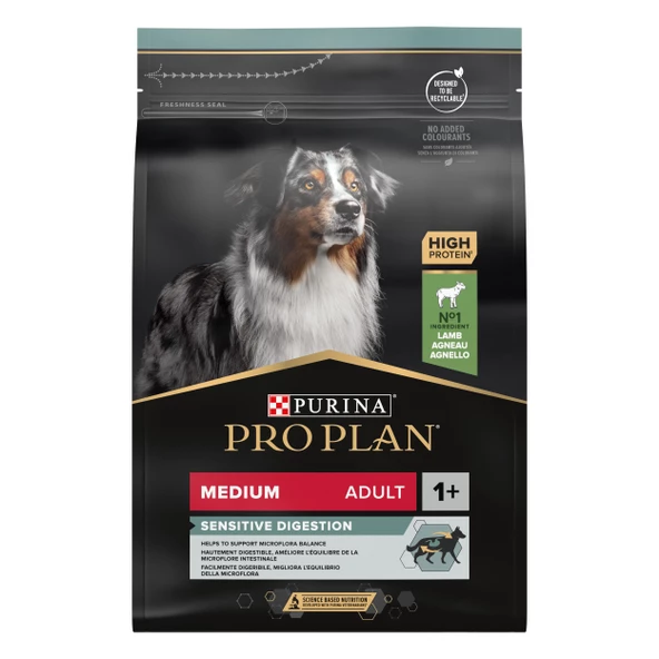 Pro Plan Medium Adult Kuzu Etli Yetişkin Köpek Maması 3 Kg - 2