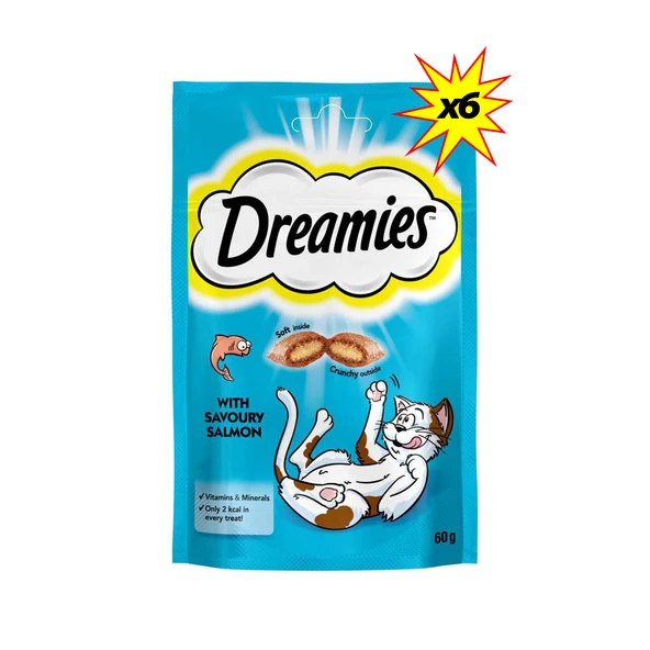 DREAMIES SALMON 60g x 6 Adet