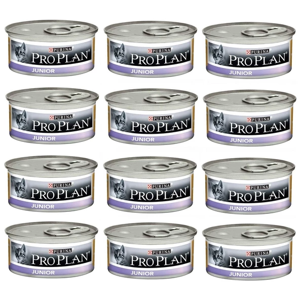 Pro Plan Junior Tavuklu Kedi Konserve 85gr x 12 Adet