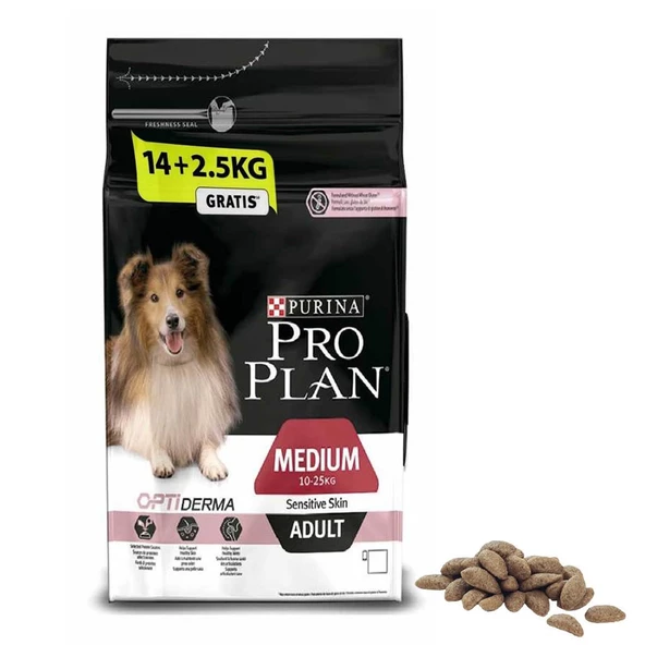 Pro Plan Medium Adult Somonlu Yetişkin Köpek Maması 16.5 Kg - Resim 2