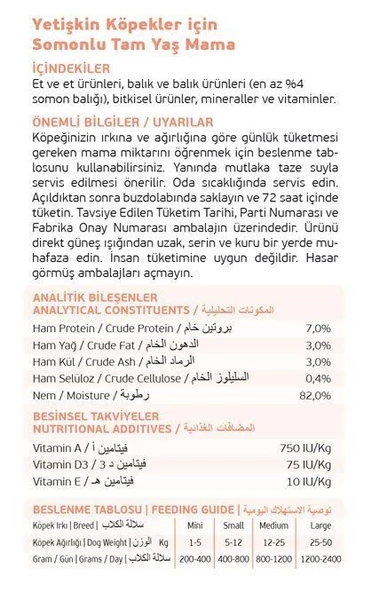DOGLİFE SOMONLU KÖPEK KONSERVE 400GR x 12 Adet - 3