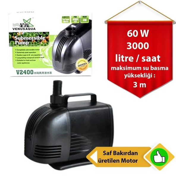 V2400 VENUSAQUA KAFA MOTORU 3000lt - 2