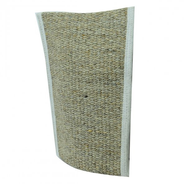 LokmanAVM Doğal Keçi Kılı El Geçmeli Sırt ve Vücut Kesesi Bej 26x18 - 3