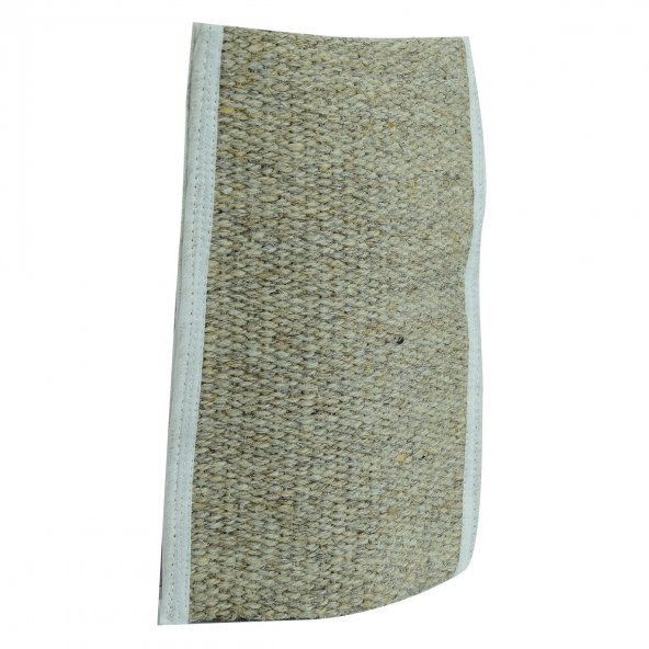 LokmanAVM Doğal Keçi Kılı El Geçmeli Sırt ve Vücut Kesesi Bej 26x18 - 5