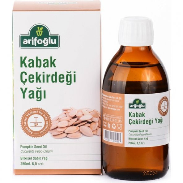 Arifoğlu Kabak Çekirdeği Yağı 250 ML - Resim 2