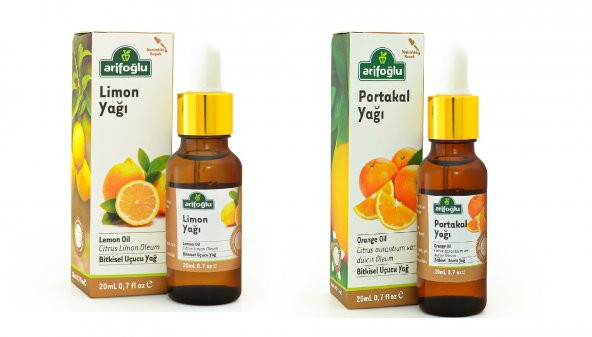 Arifoğlu Portakal Yağı 20 ML + Limon Yağı 20 ML ürün görseli