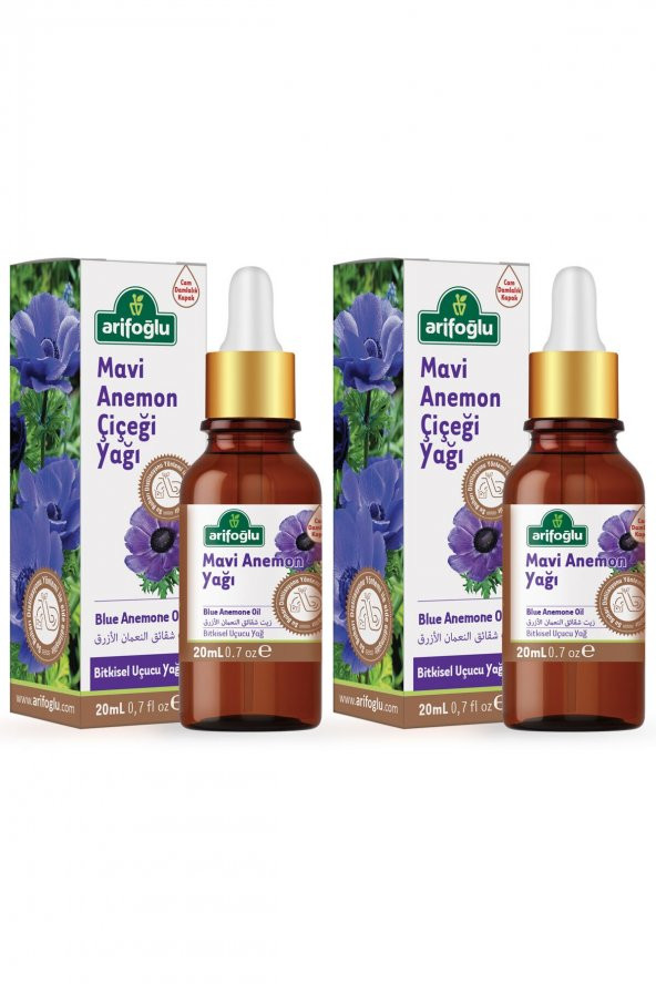 Arifoğlu Mavi Anemon Yağı 20ml 2 Li Set