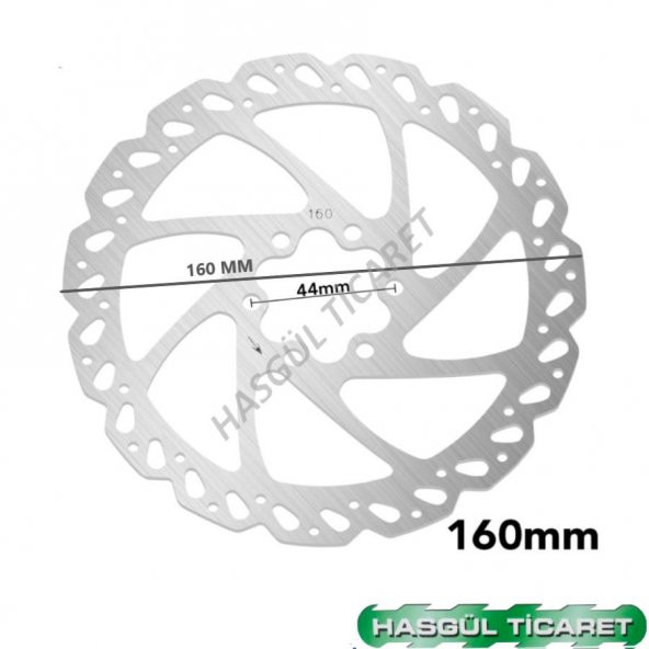 Hsgl Bisiklet MTB Disk Fren Rotor 160 mm 6 Vidalı Bisiklet Yedek Parça - 4