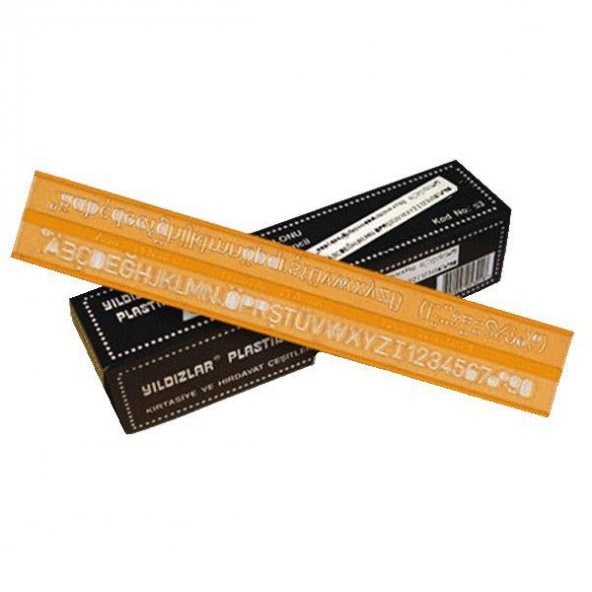 Yıldızlar Yazı Şablonu Teknik 7 MM 53