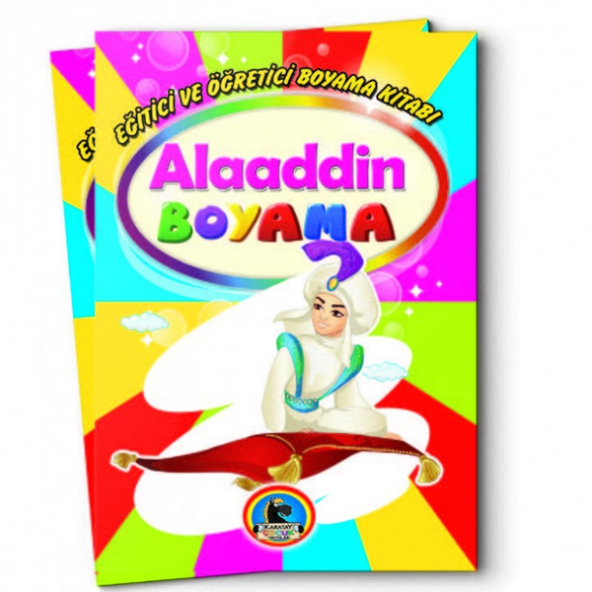 4E Boyama Kitabı Alaaddin 128 Syf Karatay Yayınevi - 2