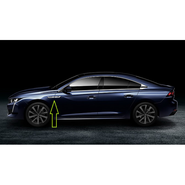 Peugeot 508 Yan Çamurluk 3M 3D Damla Silikon Yeni Nesil Logo Amblem - 4