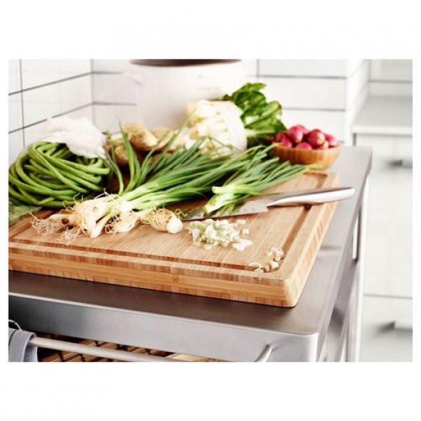 Bambu Kesme Tahtası, Bambu IKEA Ölçü 45x36 Cm Mutfak Gereçleri Kesim Tahtası - 4