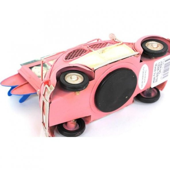 Dekoratif Metal Araba Çerçeveli ve Kumbaralı Biblo Hediyelik - Resim 5