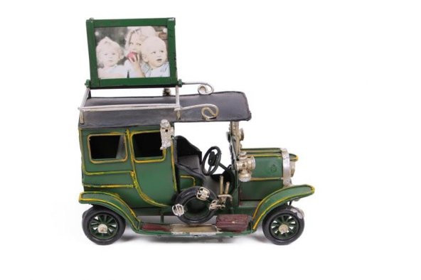 Dekoratif Metal Araba Çerçeveli Biblo Hediyelik - Resim 7