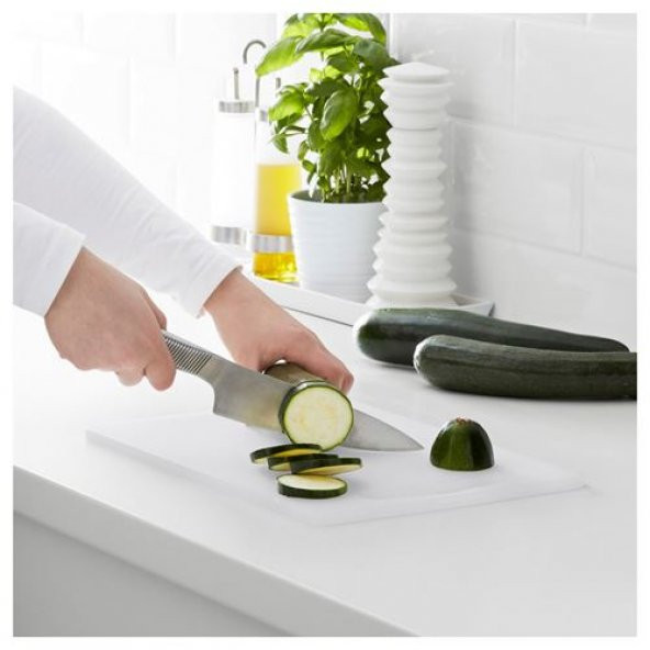 Kesme Tahtası Beyaz Renk 34x24 Cm IKEA Pratik Mutfak Gereçleri Kesim Tahtası - 4