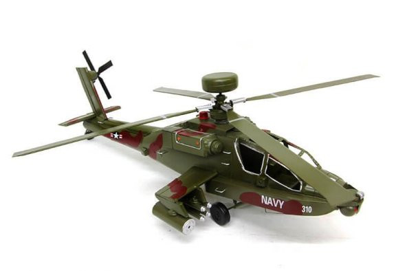 Dekoratif Metal Helikopter Vintage Ev Ofis Hediyelik