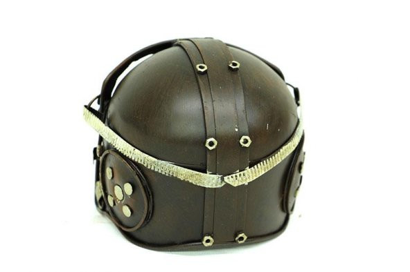 Dekoratif Metal Pilot Kaskı Biblo Vintage Dekoratif Hediyelik - 4