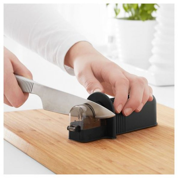 Bıçak Bileyici 16 cm IKEA Bileyici Siyah Renk Pratik Mutfak Ürünleri - 2