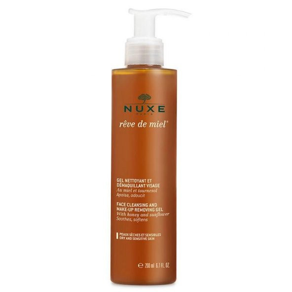 Nuxe Reve de Miel Gel Nettoyant et Demaquillant Visage 200ml