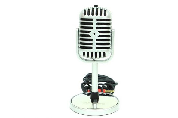 Karaoke Mikrofon Silver Speaker Hediyelik - 4
