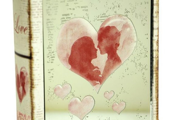 Kutu Kitap Aynalı Valentine Dekoratif Hediyelik - 2