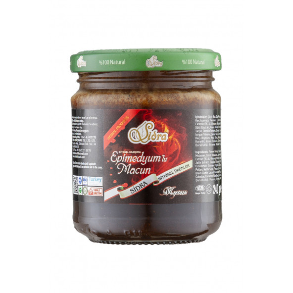 Sidra Özel Bitkisel Karışımlı Ginsengli Macun Orijinal Bandrollü (RED) 240 gr Macun (16 SERVİS) Unisex Orjinal - 3